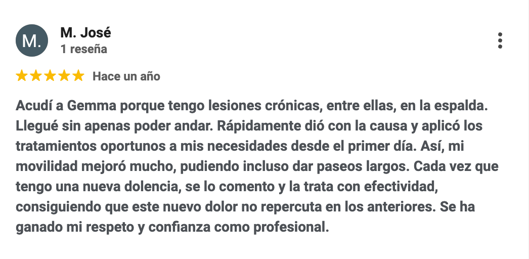 M. JOSÉ_Mejor fisioterapeuta de Salamanca_Gemma Gomez
